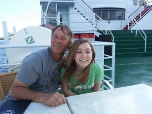 Teagan Foord and her Dad on a family trip to Montreal 2013