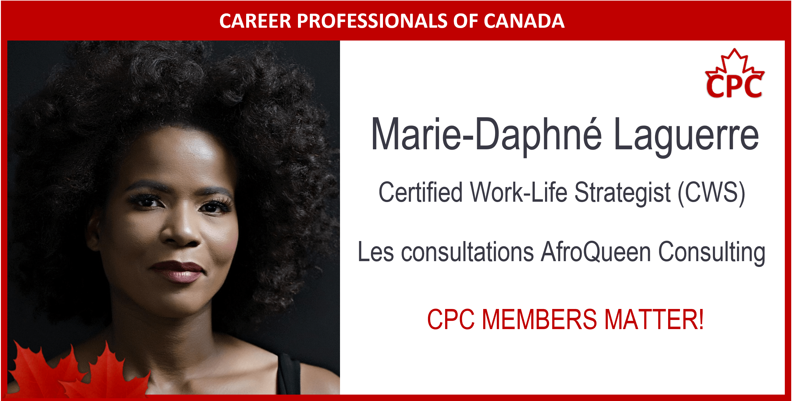CPC Member of the Week, Marie-Daphné Laguerre