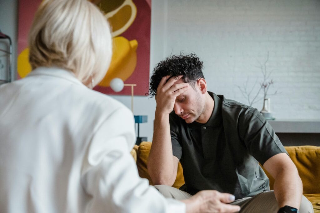 Awkward, uncomfortable session between client and practitioner